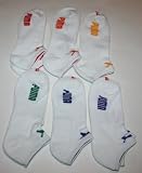 Puma Boy’s Sportlifestyle No Show Socks – 6 Pair-Made with Sorbtek – Size: 9-11