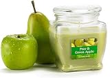 Pear & Green Apple Scented Candle in Square Jar