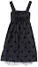 Ruby Rox Girls 7-16 Velvet Dot Dress,Black,10