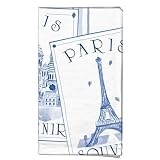 Jill Butler Paris Souvenir Towel, 18-Inch x 27.5-Inch