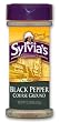 Sylvia's Pure Black Pepper, 3.25-Ounce Units (Pack of 12)