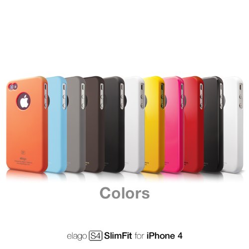 elago S4 Slim Fit Case for AT&T, Sprint, Verizon iPhone 4/4S + Logo Protection Film included (Soft Feeling Jean Indigo)