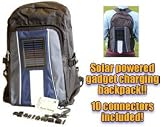 Solar Powered Mobile Phone and Gadget Charging Backpack