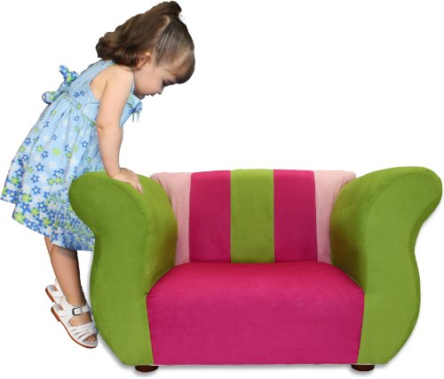 Fantasy Furniture Fancy Chair, Pink/Green