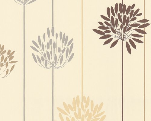 A.S. Cr&eacute;ation 6600-39 Tapete, florales Muster, beige grau braun