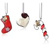 Swarovski Weihnachtskristallanh�nger-Set (Stiefel, Herzen, Zuckerstange) 1054568
