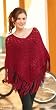100% alpaca wool poncho, 'Cherry Blossom' 100% alpaca wool poncho, 'Cherry Blossom'
