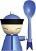 Kitchen & Housewares : A di Alessi - "Mr.Chin" Egg Cup, Blue ASG82AZ
