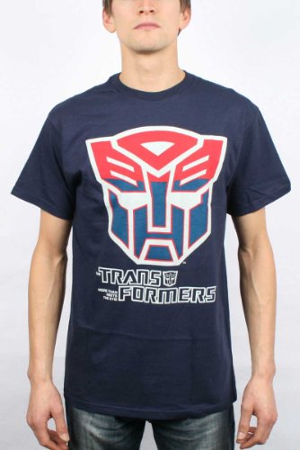  Transformers - Mens Logo T-Shirt in Navy