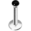 16 Gauge 5/16 Black Dome Internally Threaded Labret Monroe Tragus