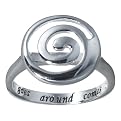 Sterling Silver Karma Inspirational Ring