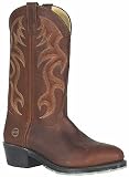 Double H Men's 12 Inch Brown Work Western Boot With Steel Toe