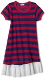 Splendid Little Girls 2-6x Stripe Eyelet Dress, Hot Pink, 4/5