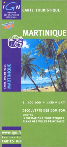 City Travel Guides Discounted  Livres : Carte routière : Martinique