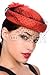 Wallmonkeys Peel and Stick Wall Decals - Pretty Black Hair Woman with Red Hat, Isolated on White - 48