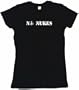 No Nukes Peace Sign Logo Women's Babydoll Petite Fit Tee Shirt in 6 Colors Small thru XL