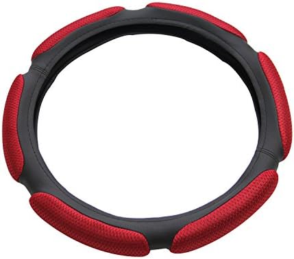 APZONA Steering Wheel Cover Universal 15 inch Red