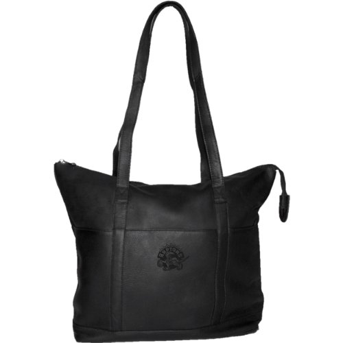 NBA Toronto Raptors Pangea Black Leather Women's Tote Handbag