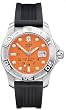 Dive Master Orange Dial Black Rubber Strap