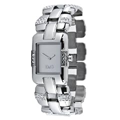 D&G Dolce&Gabbana-Damen-Armbanduhr VISIONNAIRE 2H BRC SILVER DIAL SS CASE WIT DW0466