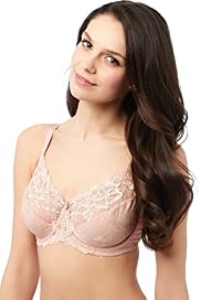 Textured Jacquard Lace Minimiser C-G Bra