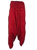 Red Harem Pant Indie Boho Casual Bohemian Belly Dance Yoga Capri