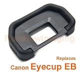 Janco Large Eyecup replaces Canon Eyecup Eb for Canon EOS 10D, 20D, 30D, 5D, 40D, 50D, D30, D60, 10s, Elan, Rebel Film Series, 10s, 620, 630, 650, 700, 750 & 850 Cameras