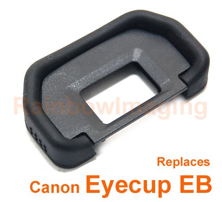 Janco Large Eyecup replaces Canon Eyecup Eb for Canon EOS 10D, 20D, 30D, 5D, 40D, 50D, D30, D60, 10s, Elan, Rebel Film Series, 10s, 620, 630, 650, 700, 750 & 850 Cameras