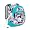 Cut-Out Flowers/Tropic Teal/White-1143