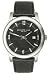 Kenneth Cole Stainless Steel Mens Black Analogue Dial Black Leather Strap Watch