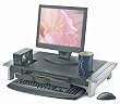 Fellowes Office Suites Large Monitor Riser, Black/Silver