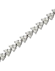 14K White Gold 5 ct. Diamond Tennis Bracelet