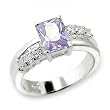 Jewelry - Sterling Silver Light Amethyst CZ Ring