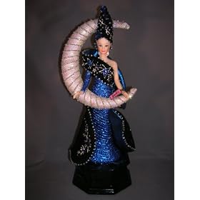 Barbie Bob Mackie Collectable Moon Goddess Musical Figurine by barbie bob mackie collectable moon goddess porcelain musical figurine