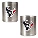 Houston Texans NFL 2pc Stainless Steel Can Holder Set- Primary Logo