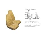 2 Front Synthetic Sheep Skin Seat Cover - Natural
