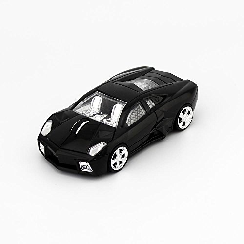 CHUYI Car Shape Wireless Mouse 2.4Ghz Optical Mice Gaming Mouse For PC/Laptop Computer(Black)