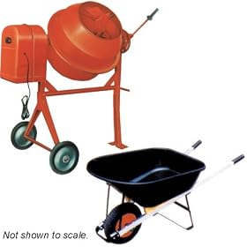 Cement Mixer + Wheelbarrow Kit