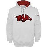 Arkansas Razorbacks White Classic Twill Hoody Sweatshirt