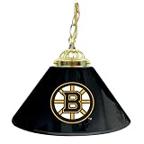 NHL Boston Bruins 14-Inch Single Shade Bar Lamp, Black