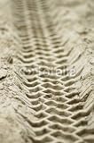 Wallmonkeys Peel and Stick Wall Decals - Vehicle Tracks in Sand - 18"H x 12"W Removable Graphic