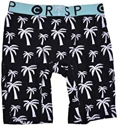 Crisp Blvd Supply Men's Soft Cotton Boxer Briefs Black Size M