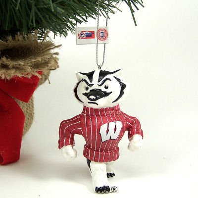 Buy WISCONSIN BADGERS OFFICIAL MASCOT CHRISTMAS ORNAMENT by Forever Collectibles