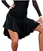 Motony Fashion Latin Dance Dress Ballroon Tango Swing Rumba ChaCha Skirt Black M