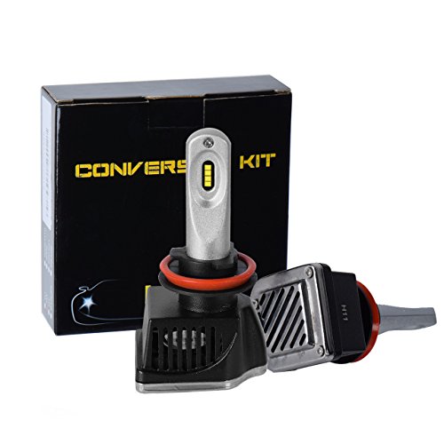 Eyourlife LED Headlight, H11 LED Headlight Conversion Kit,Ultra High Performance Halogen Headlight Bulb – 60W 5700K Cool White CREE, Pack of Two