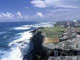 Castillo de San Cristobal Beach, Puerto Rico Photographic Poster Print