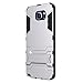 Galaxy Note 5 Case, Samsung Galaxy Note 5 Cases Hard Cover with Kickstand, Protective Bumper Skin for Samsung Galaxy Note 5 Phone, Silver / Black