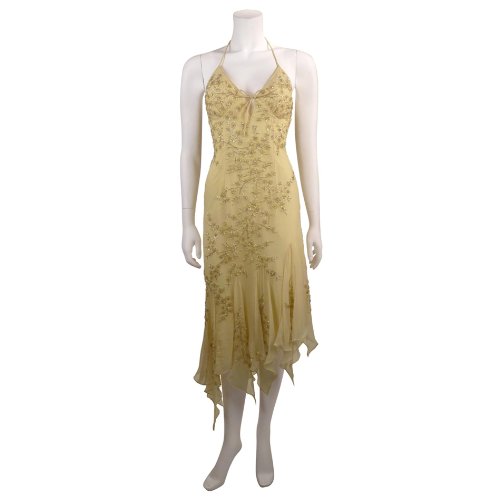 Formal Evening Gown. Beaded Cocktail Dress for Prom - Party - Homecoming by Sean Collection (8678) Banana