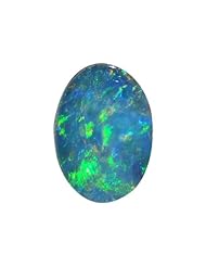O&G Australia Natural Opal Doublet Gemstone, 5x7mm (0.56cttw)