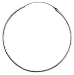 1 3/4" ( 45 mm ) Diameter Sterling Silver Large Thin Endless Hoop Earrings,